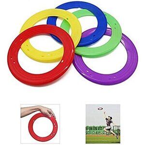 10 Inch Flying Disc, Flying Plastic Ring with Assorted Colors, Outdoor Beach Toy